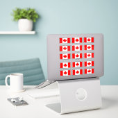 Sticker Canada - Pack de drapeaux canadiens, canada, canad (Ordinateur portable sur le bureau)