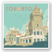 Sticker Canada | Toronto, Casa Loma (Devant)