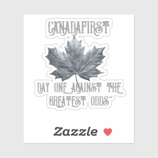 STICKER CANADAFIRST JOUR UN (Feuille)