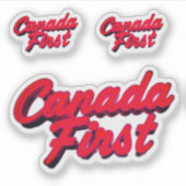 STICKER CANADAFIRST ROUGE (Devant)