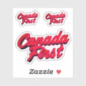 STICKER CANADAFIRST ROUGE (Feuille)