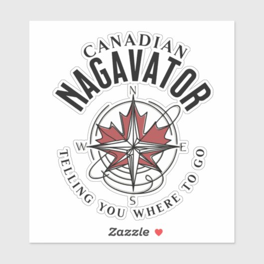 Sticker Canadian Nagavator (Feuille)