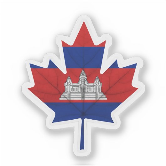 Sticker Canadien cambodgien (Devant)