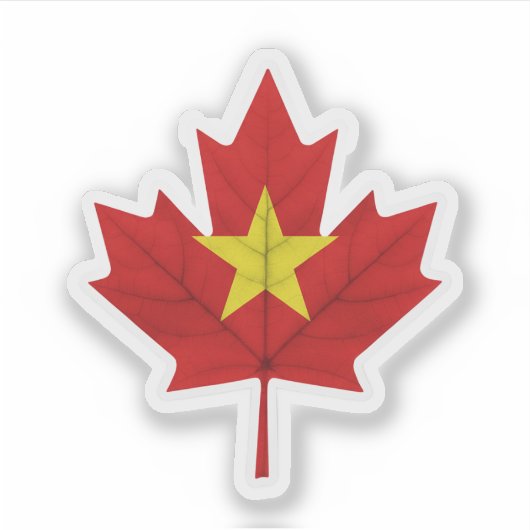Sticker Canadien vietnamien (Devant)