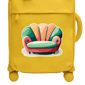 Sticker Canapé Rétro