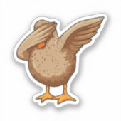 Sticker Canard à Hip hop Dance Dab (Recto)