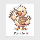 Sticker Canard aux raviolis (Feuille)