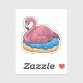 Sticker Canard avec Donut (Feuille)