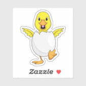 Sticker Canard avec oeuf (Feuille)