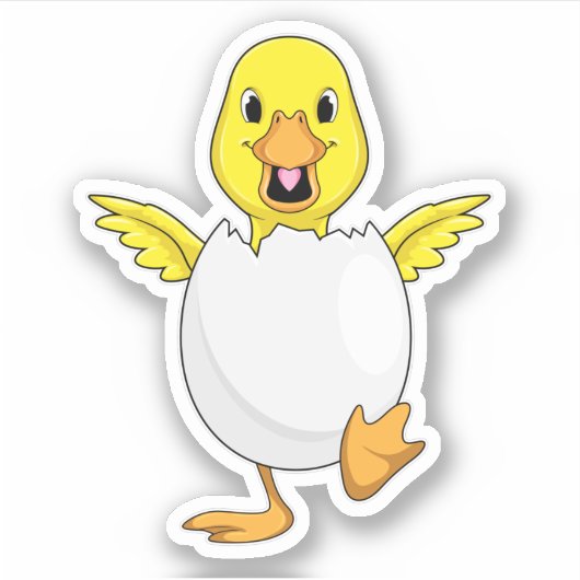 Sticker Canard avec oeuf (Devant)