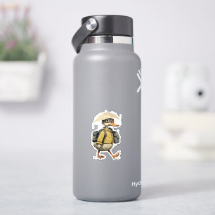 Sticker Canard de dessin animé fantaisiste