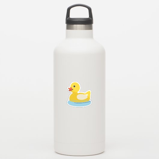 Sticker Canard en caoutchouc jaune (Gourde)