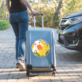 Sticker Canard et jonquilles | Broderie Hoop Felt Look Cut (Valise Insitu)
