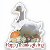 Sticker Canard pèlerin Thanksgiving (Recto)