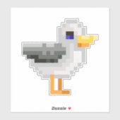 Sticker Canard Pixel (Feuille)