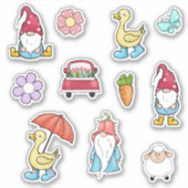 Sticker Canards et Gnomes (Devant)