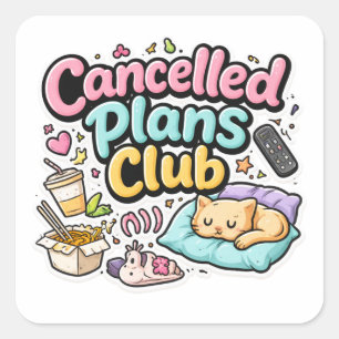 Sticker 'Cancellatieplannenclub'