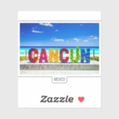 Sticker Cancun, Mexique (Feuille)