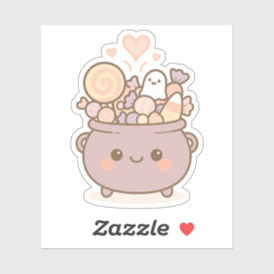 Sticker Candy Cauldron au sourire mignon