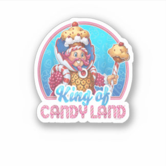 Sticker Candy Land Roi de Candy Land Portrait