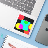 Sticker Canettes (Ordinateur portable avec iPhone)
