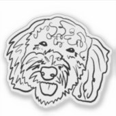 Sticker Caniche à profusion (Devant)