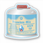 Sticker Canistier de combustible du poêle de camp propane (Devant)