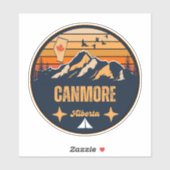 Sticker Canmore, Alberta (Feuille)