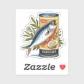 Sticker Canned sardines (Feuille)