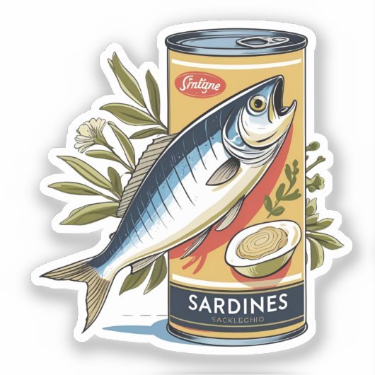 Sticker Canned sardines (Recto)