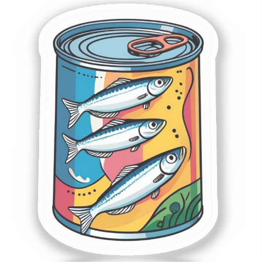 Sticker Canned sardines (Recto)
