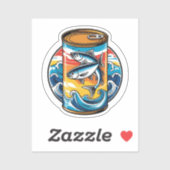 Sticker Canned sardines (Feuille)