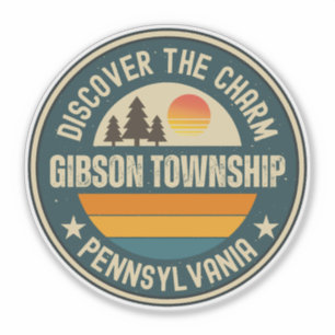Sticker canton de Gibson, Pennsylvanie