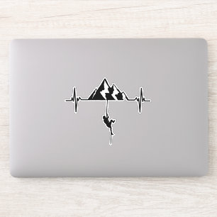 Sticker Canyoning Rock Escalade Heartbeat