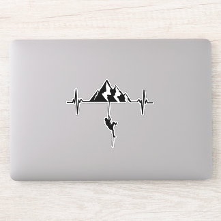 Sticker Canyoning Rock Escalade Heartbeat