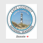 Sticker Cape Lookout National Seashore North Carolina (Feuille)