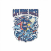 Sticker Cape Verde Football Skeleton Attaquant Nations Pre (Devant)