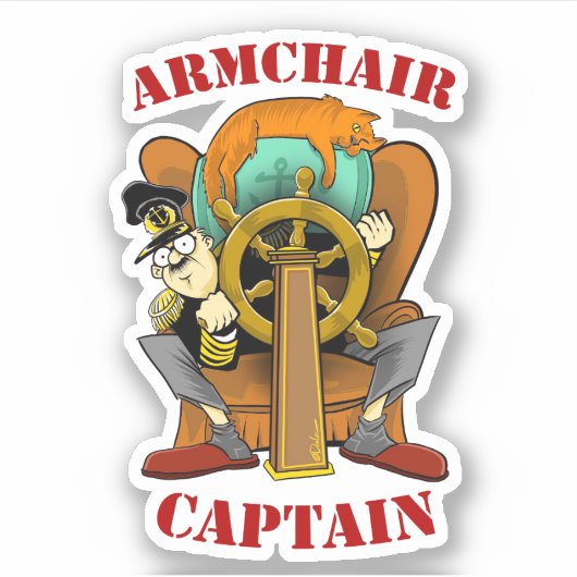 Sticker Capitaine de fauteuil (Devant)