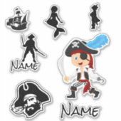 Sticker Capitaine de la plume bleue (Devant)