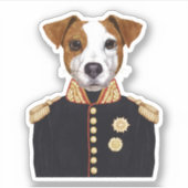 Sticker Capitaine Jack Russell (Devant)