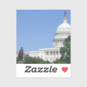 Sticker Capitol Building à Washington DC (Feuille)