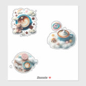 Sticker cappucino delicious (Feuille)