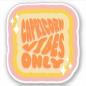 Sticker Capricorn Vibes Only | Girl | Aesthetic Horoscope  (Devant)