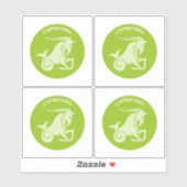 Sticker Capricorn, Zodiac Sign, Horoscope, Astrology (Feuille)