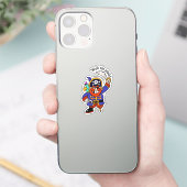 Sticker Capt de pirate avec la jambe de porc (Téléphone)