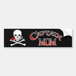 Sticker Captain Mom Bumper