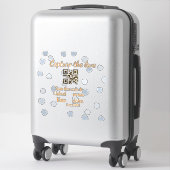 Sticker Capturer l'amour ajouter QR numérisation télécharg (Sur valise)