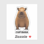Sticker Capybara (Feuille)
