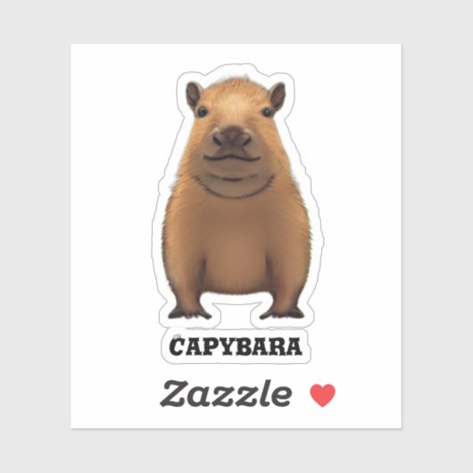 Sticker Capybara (Feuille)