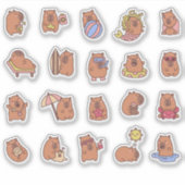 Sticker capybara (Devant)